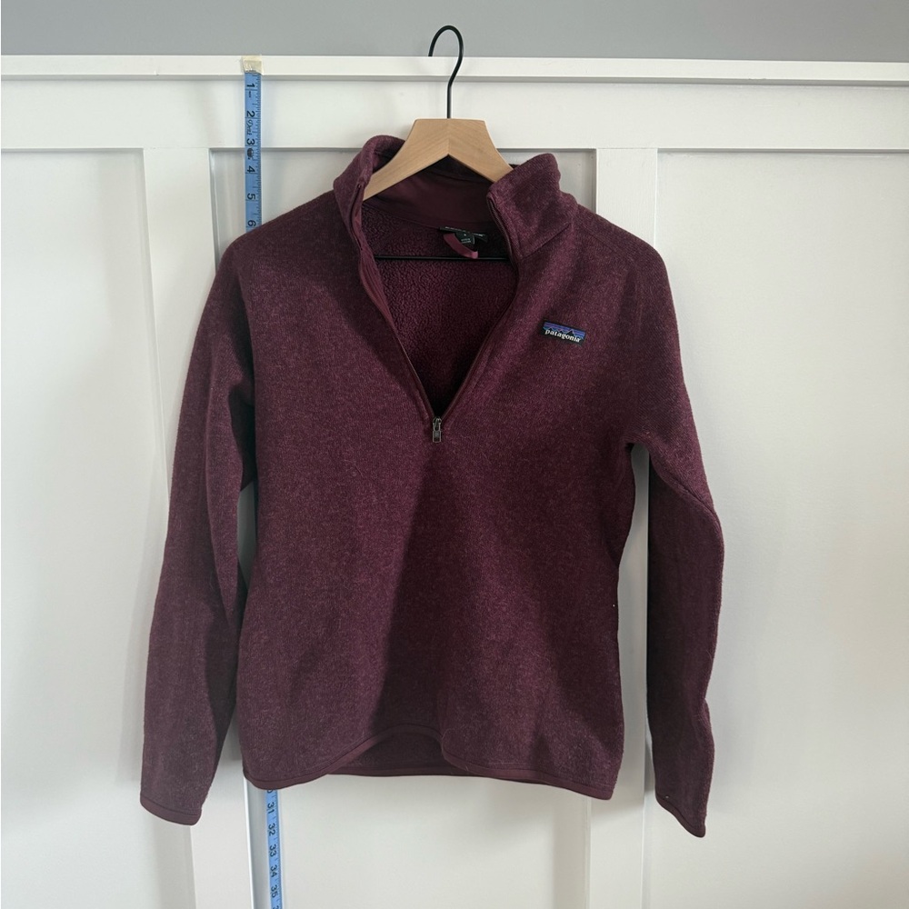 Patagonia Burgundy Half-Zip Fleece Pullover